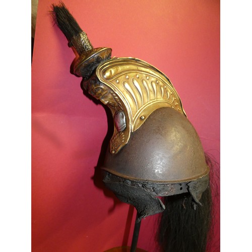 189 - French cuirassier helmet, late 19th century. OLD AND RESTORED