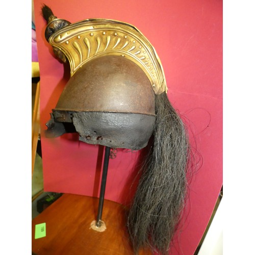 189 - French cuirassier helmet, late 19th century. OLD AND RESTORED