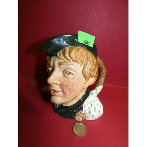 667 - LARGE ROYAL DOULTON DICK WHITTINGTON  TOBY JUG