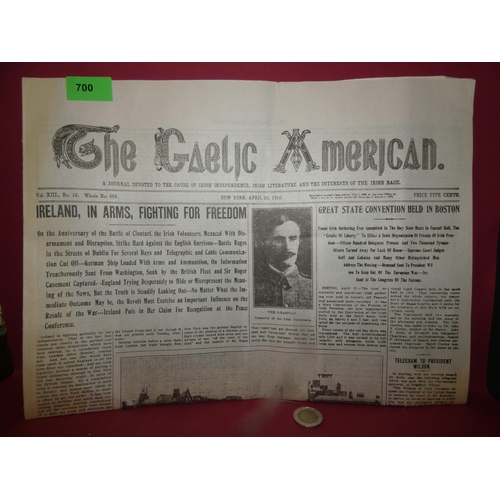 700 - THE GAELIC AMERICAN  april 1916