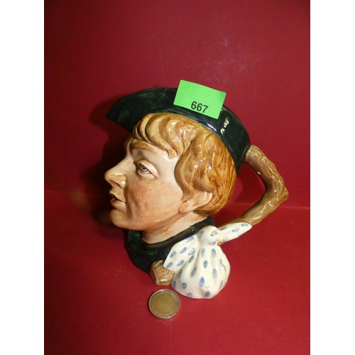 667 - LARGE ROYAL DOULTON DICK WHITTINGTON  TOBY JUG