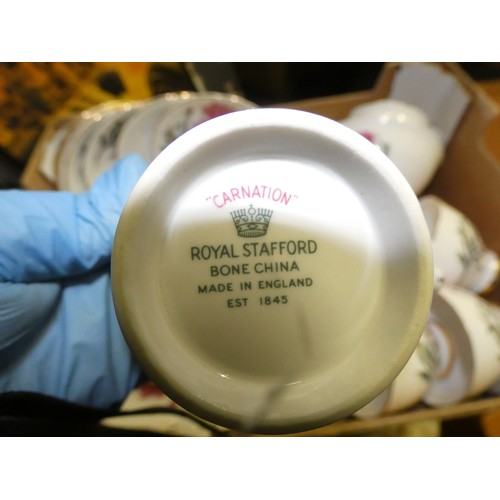 703 - COMPLETE ROYAL STAFFORD STAMPED CHINA SET