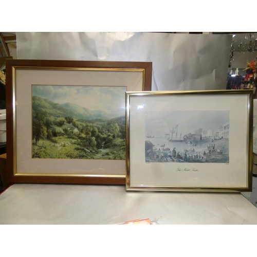 419 - PAIR OF FRAMED LANDSCAPE PICTURES