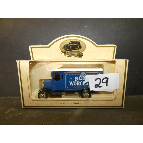 29 - DAYS GONE LLEDO ROYAL WORCESTER TRUCK MODEL