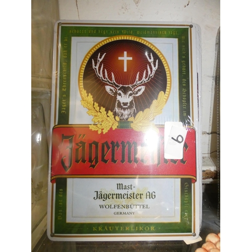 9 - JAGERMEISTER ENAMEL SIGN