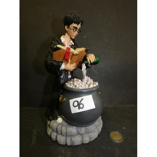 96 - HARRY POTTER LIGHTED FIGURINE CAULDRON