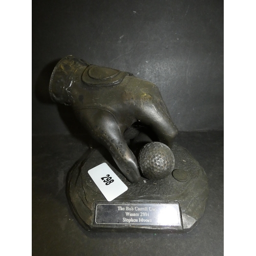 298 - JOHN CUTRONE GOLF SCULPTURE