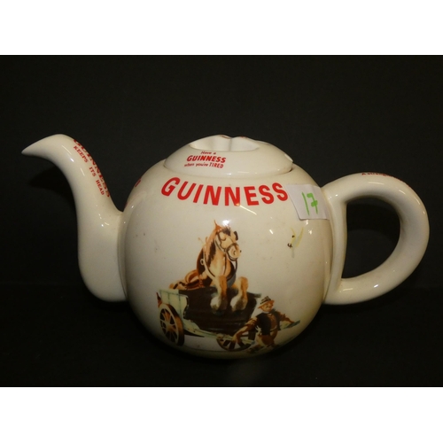 17 - VINTAGE GUINNESS TEAPOT