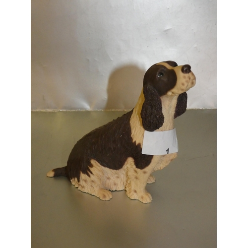 1 - IRISH HARITAGE COLLECTION SPANIEL DOG FIGURINE