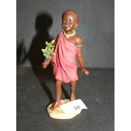 22 - VINTAGE MAASAI JIPA FIGURINE