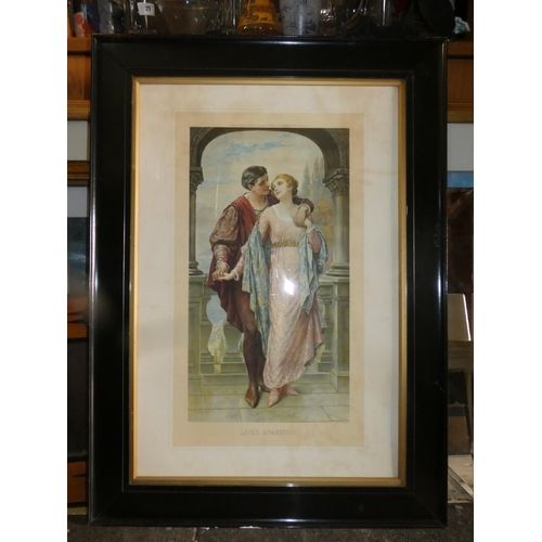 125 - FRAMED PICTURE 'LOVE'S AWAKENING' BY SYDNEY PERCY