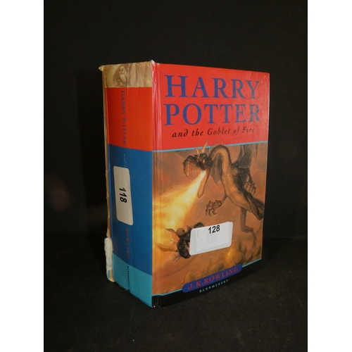 128 - HARRY POTTER AND THE GOBLET OF FIRE HARDBACK BOOK