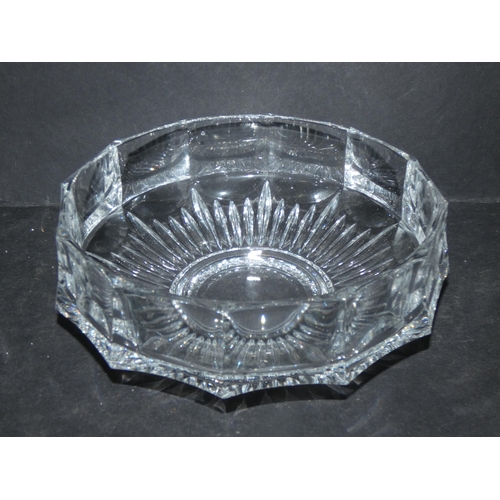 133 - CUT GLASS CANDY DISH / RING HOLDER