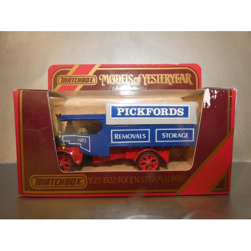 137 - MATCHBOX MODELS OF YESTERYEAR Y-27 FODEN STEAM LORRY DIECAST MODEL