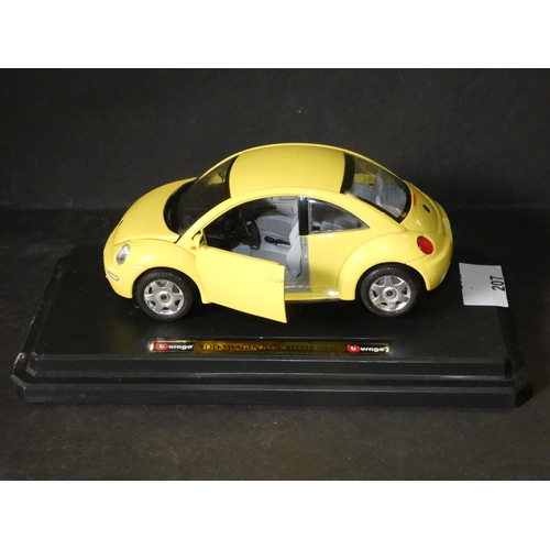 207 - BURAGO VOLKSWAGEN BEETLE DIE CAST MODEL