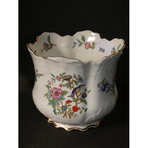 209 - AYNSLEY PEMBROKE PORCELAIN PLANT POT