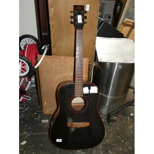 241 - BLACK ACOUSTIC GUITAR