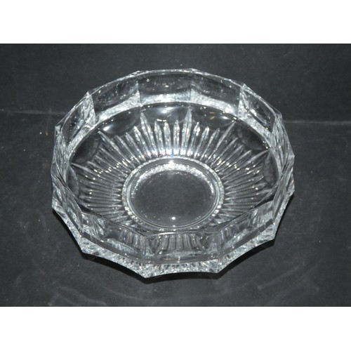 133 - CUT GLASS CANDY DISH / RING HOLDER