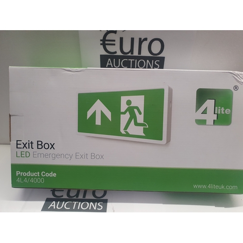 1077 - New exit box led emergency exit