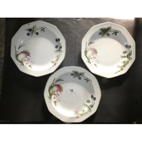 254 - 3 CHURCHILL POTTERY VICTORIAN ORCHARD PLATES