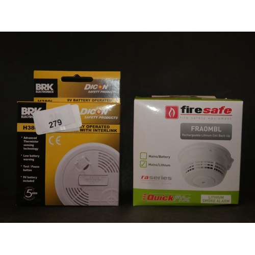 279 - 2 SMOKE ALARMS