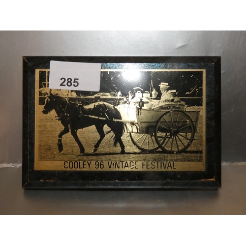 285 - FRAMED PHOTO COOLEY 96 VINTAGE FESTIVAL