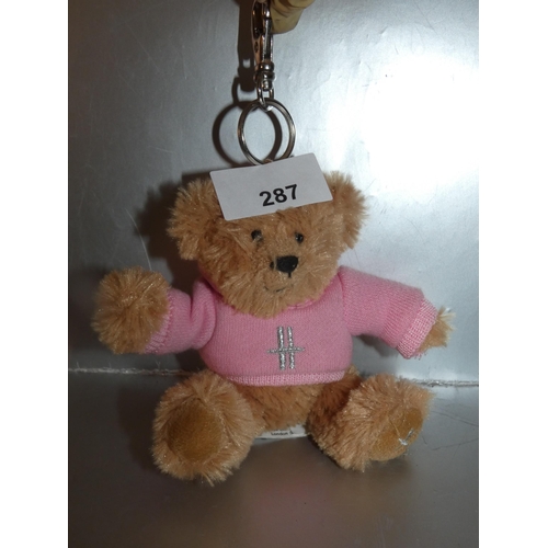 287 - HARRODS TEDDY BEAR KEYRING