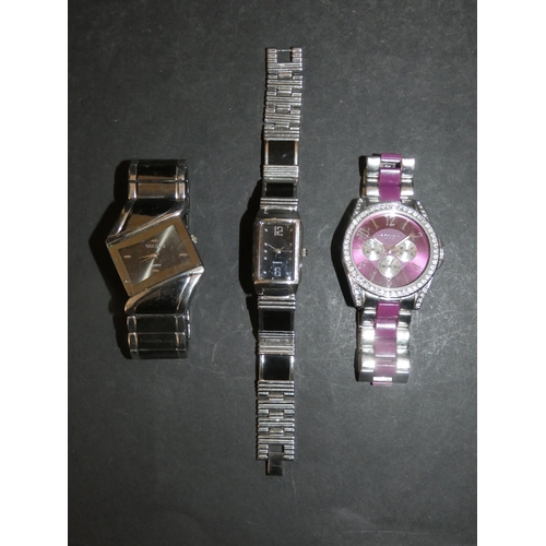 292 - 3 LADIES FASHION WRIST WATCHES