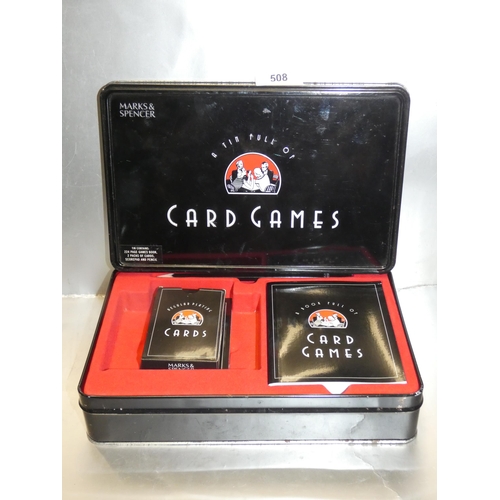 508 - M&S CARD GAMES SET IN GIFT BOX