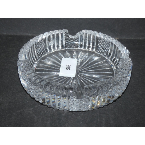 563 - TYRONE CRYSTAL ASHTRAY