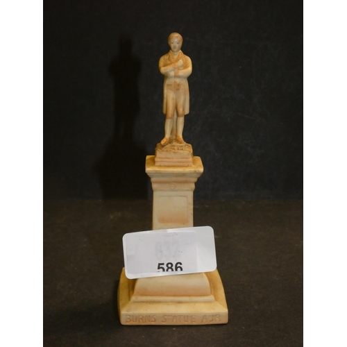 586 - RARE  PORCELAIN BURNS STATUE AYR