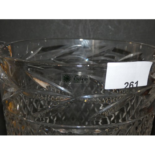 261 - GALWAY CRYSTAL ICE BUCKET