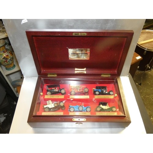 377 - MATCHBOX MODELS OF YESTERYEAR LIMITED EDITION 6 x DIECAST MODELS IN WOODEN CASE