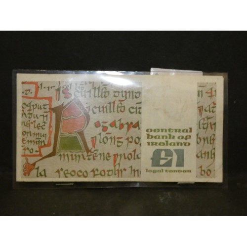 583 - 1 IRISH BANKNOTE 1989