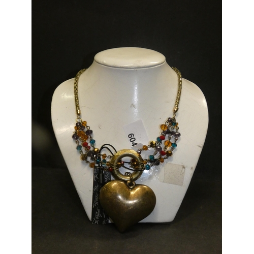 604 - NEW LADIES STATEMENT NECKLACE