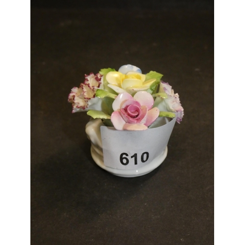 610 - ROYAL DOULTON PORCELAIN FLOWER POSY