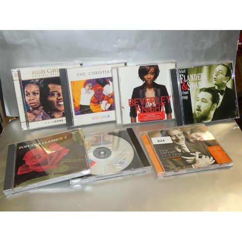 624 - SELECTION OF POPULAR CD's