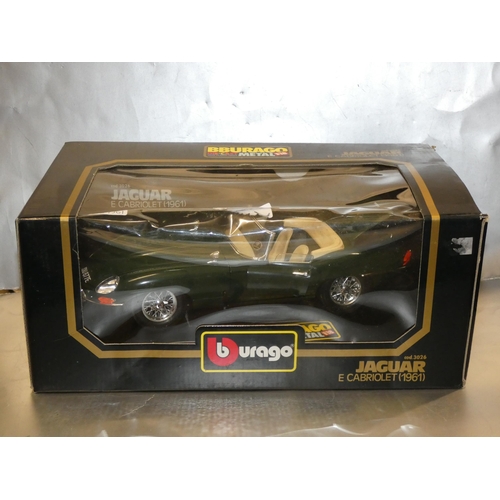 631 - BURAGO DIE CAST JAGUAR CABRIOLET MODEL