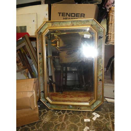 662 - DECORATIVE FRAMED MIRROR