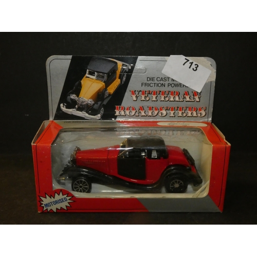 713 - VETERAN ROADSTERS MOTORIZED DIE CAST MODEL