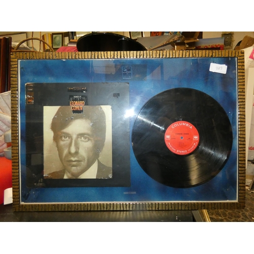 789 - LEONARD COHEN FRAMED VINYL