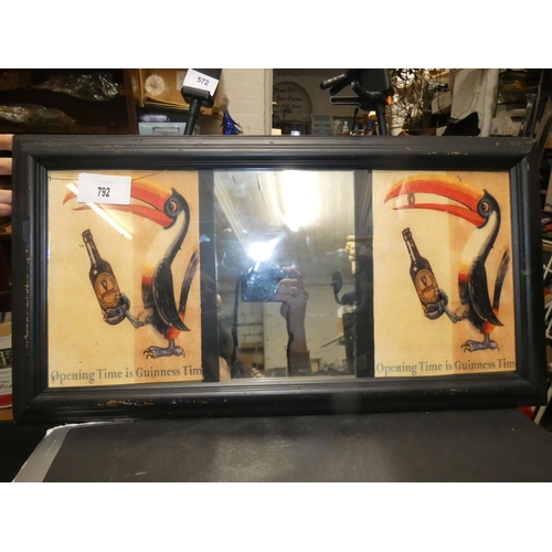 792 - TOUCAN TRIPTYCH MIRROR