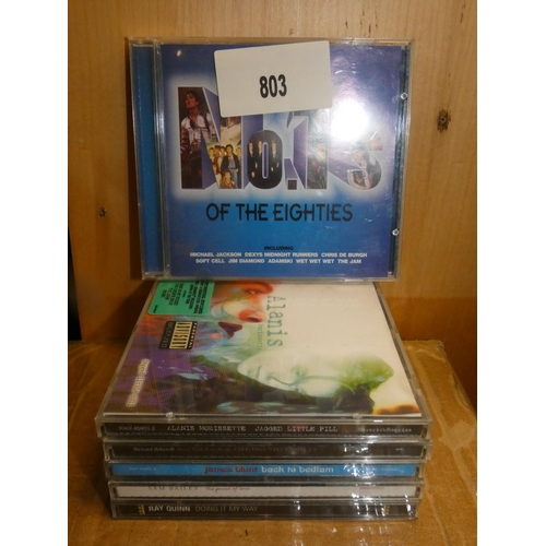 803 - LOT OF POPULAR MUSIC CD'S