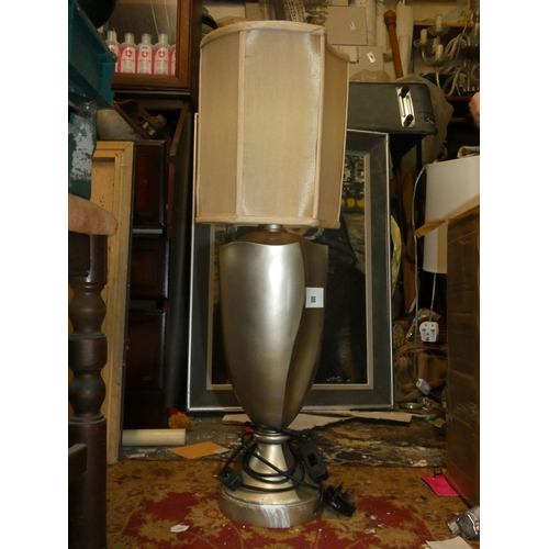 806 - ART DECO STYLE  METALLIC LAMP