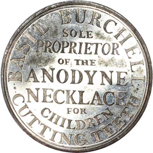 1070 - London - Longacre, Basil Burchell (medicine seller) Advertising Halfpenny undated, as last, copper a... 