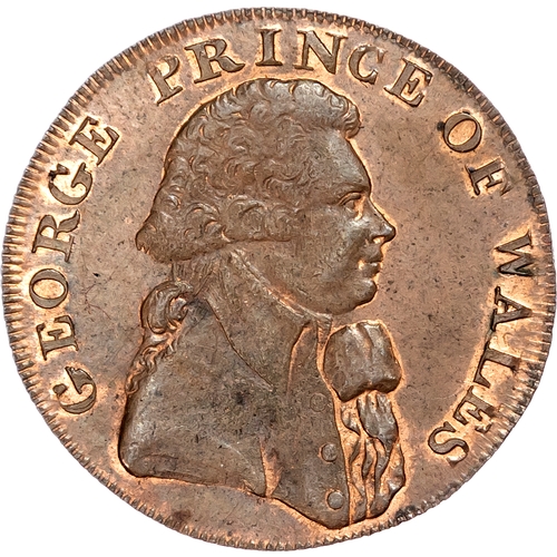 1081 - London – Bucklersbury, Thomas & Robert Davidson Halfpenny 1795, Londinia seated with St. Paul’s in t... 