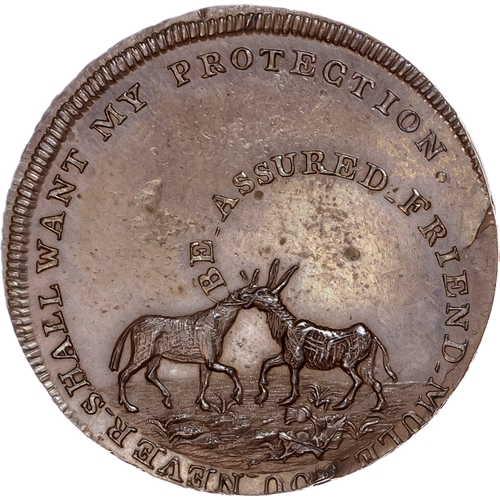 1085 - London - Smithfield, Mathew Denton ‘Collectors Halfpenny’ 1796, As above but bronzed,
29.75mm/11.09g... 