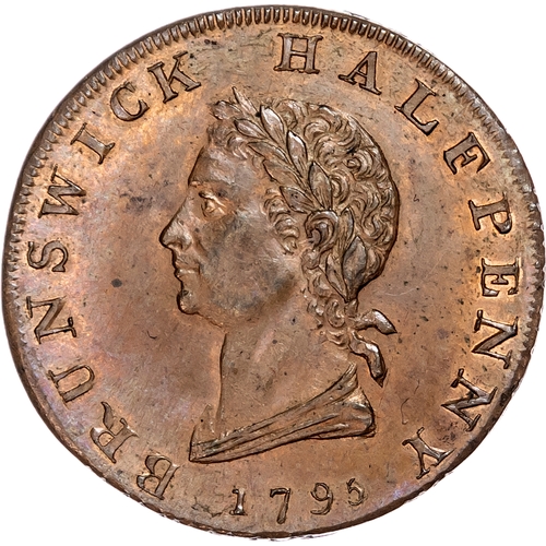 1123 - London – Drury Lane, John Kilvington (grocer & tea dealer), Halfpenny 1795, Laureate head left, rev.... 