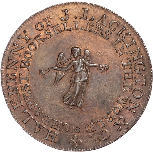 1124 - London – Moorfields & Finsbury Sq., James Lackington & James Allen (booksellers) Halfpenny 1794,
Lac... 