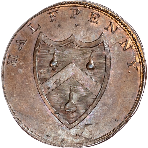 1145 - London - Soho, Robert Orchard (grocer & tea-dealer) Halfpenny 1795, his draped bust left, rev.
Orcha... 